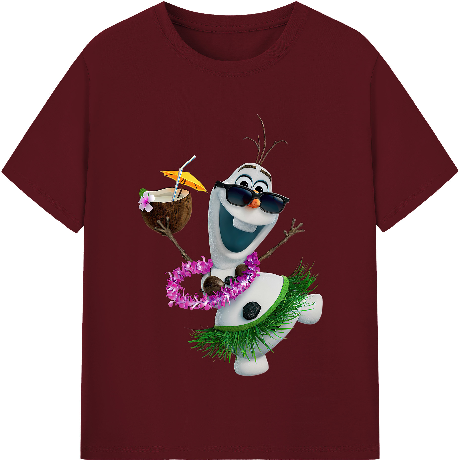 （画像用） アナと雪の女王 アンナ エルサ Frozen Anna Elsa 綿100％半袖Tシャツ（フロントプリント）